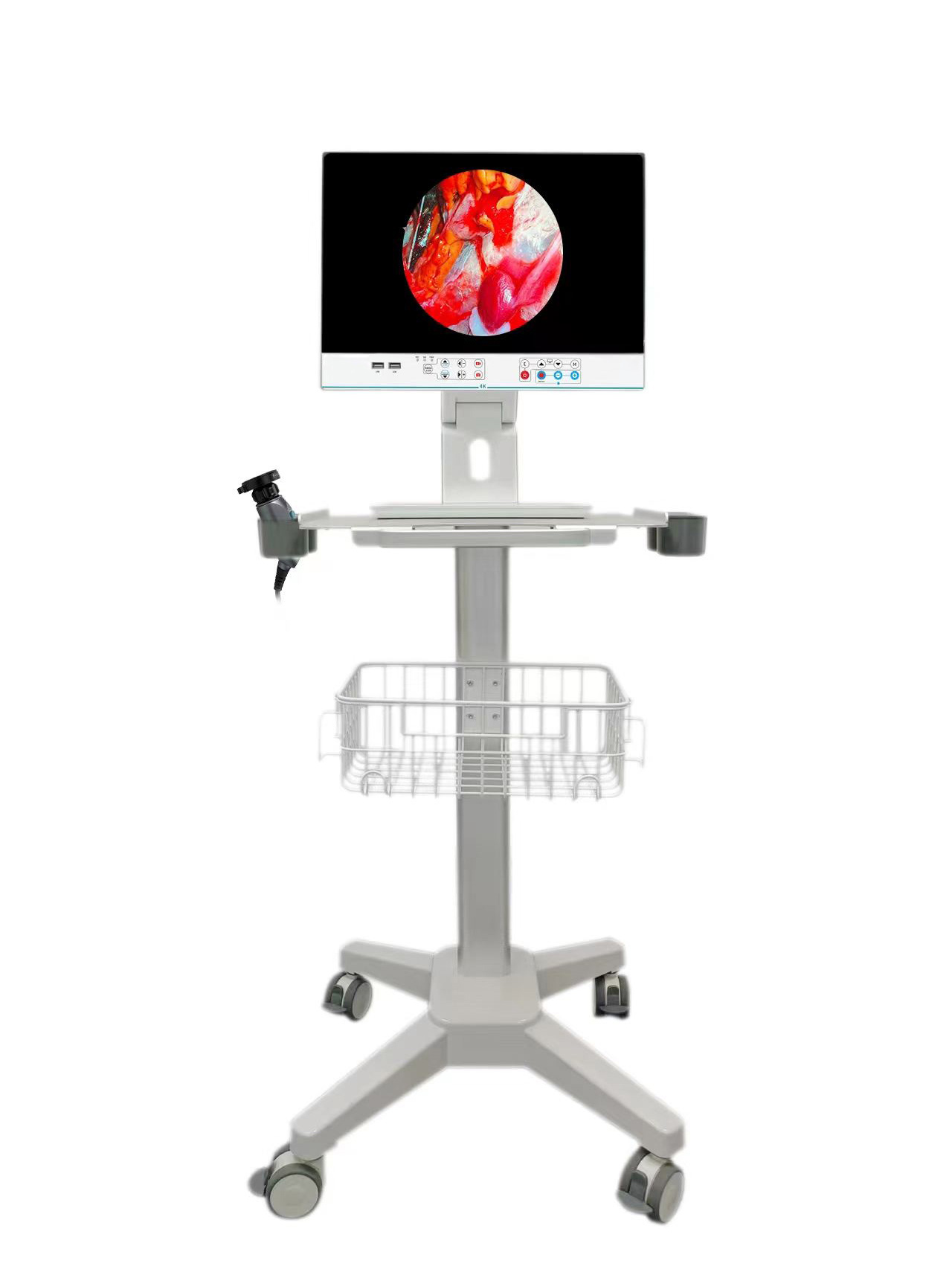 4K Ultra HD Medical Grade Monitor Endoscope Camera With Optic Fiber Light Source For Surgery