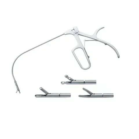 Laryngeal operating forceps/Indirect laryngeal forceps with three heads
