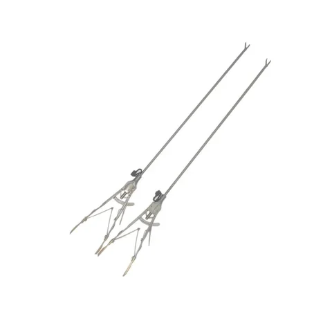 V shape laparoscopy needle holder , golden coated handle