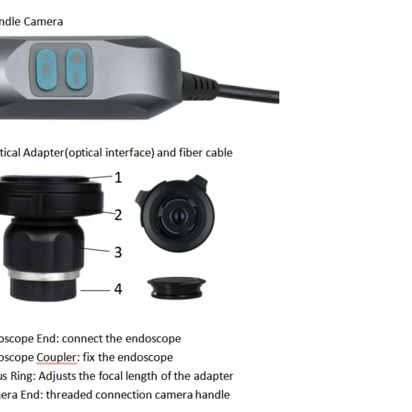 HD 1080p ENT Endoscopic Camera Endoscope Medical Camera With Light Source And USB Storage