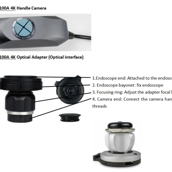 4K Ultra HD 6 Inch Monitor Laparoscopic Camera Medical Endoscope System With USB Record