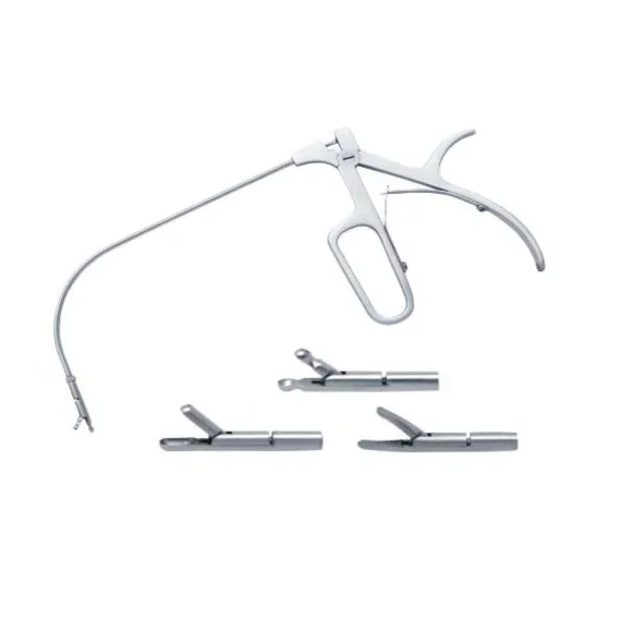 Laryngeal operating forceps/Indirect laryngeal forceps with three heads
