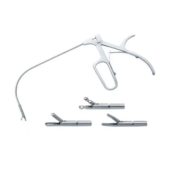 Laryngeal operating forceps/Indirect laryngeal forceps with three heads