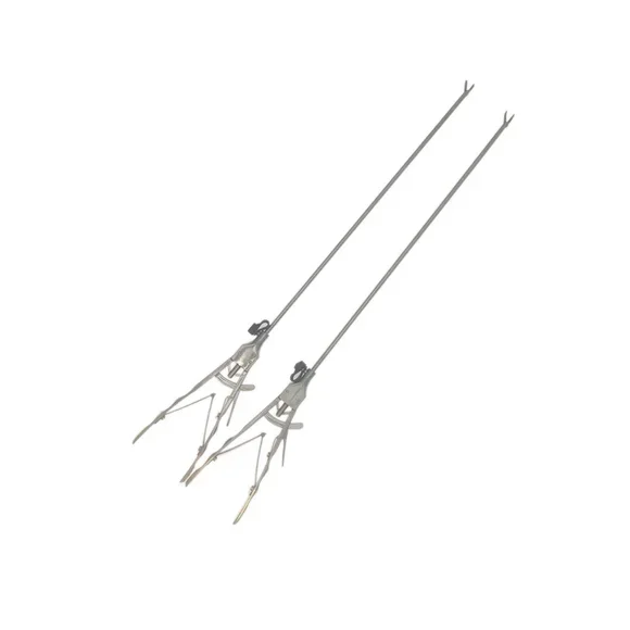 V shape laparoscopy needle holder , golden coated handle