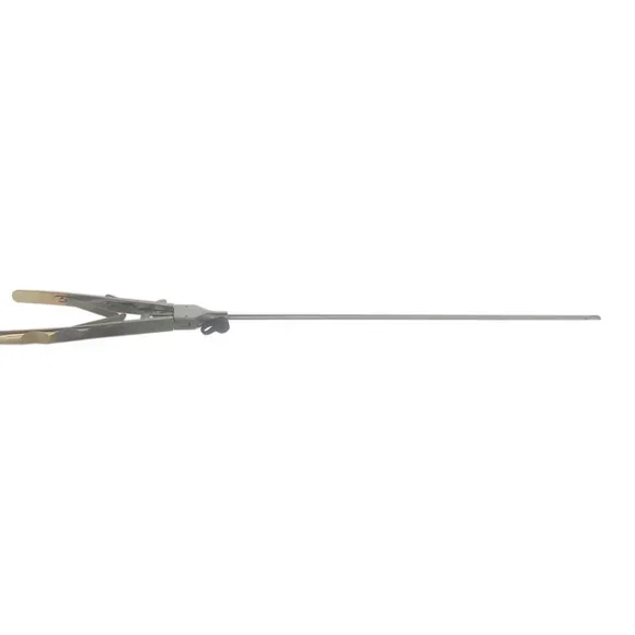 V shape laparoscopy needle holder , golden coated handle